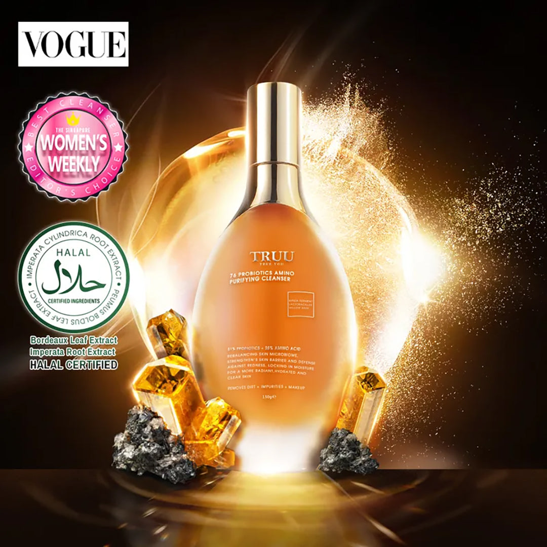 TRUU 76 Probiotics Amino Purifying Cleanser + Royal Jelly Moisture Treatment Essence