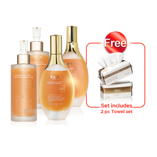 TRUU 76 Cleanser x2 (Pick One) + 76 Feminine Wash x2【Free】Cleansing Towels (100pcs) x2
