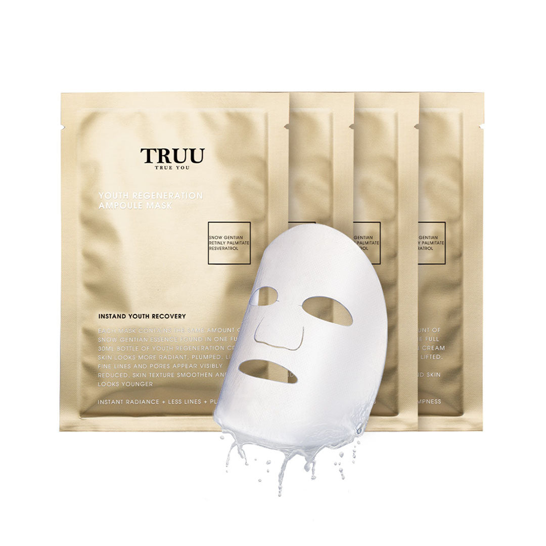 TRUU 雪龙胆青春再生安瓶面膜套装