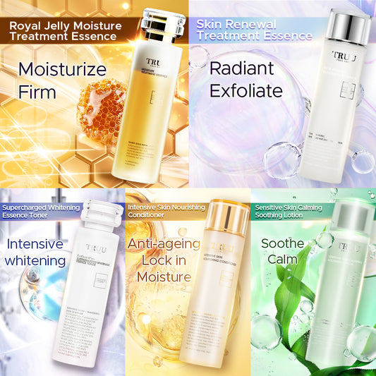 TRUU Toner (Royal Jelly Toner / Whitening Essence Toner / Sensitive Skin Calming Lotion / Skin Reneval Treatment Essence / Intensive Skin Nourishing Conditioner ) Pilih satu