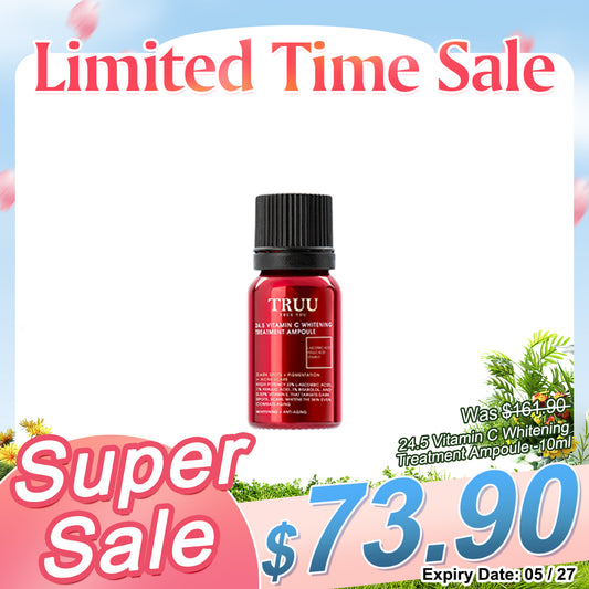 TRUU 24.5 Vitamin C Whitening Treatment Ampoule -10ml (Expiry on 04/27 & 05/27)