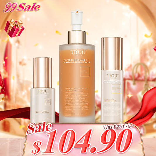TRUU 76 Feminine Wash + Freshness Spray + Feminine Serum Oil