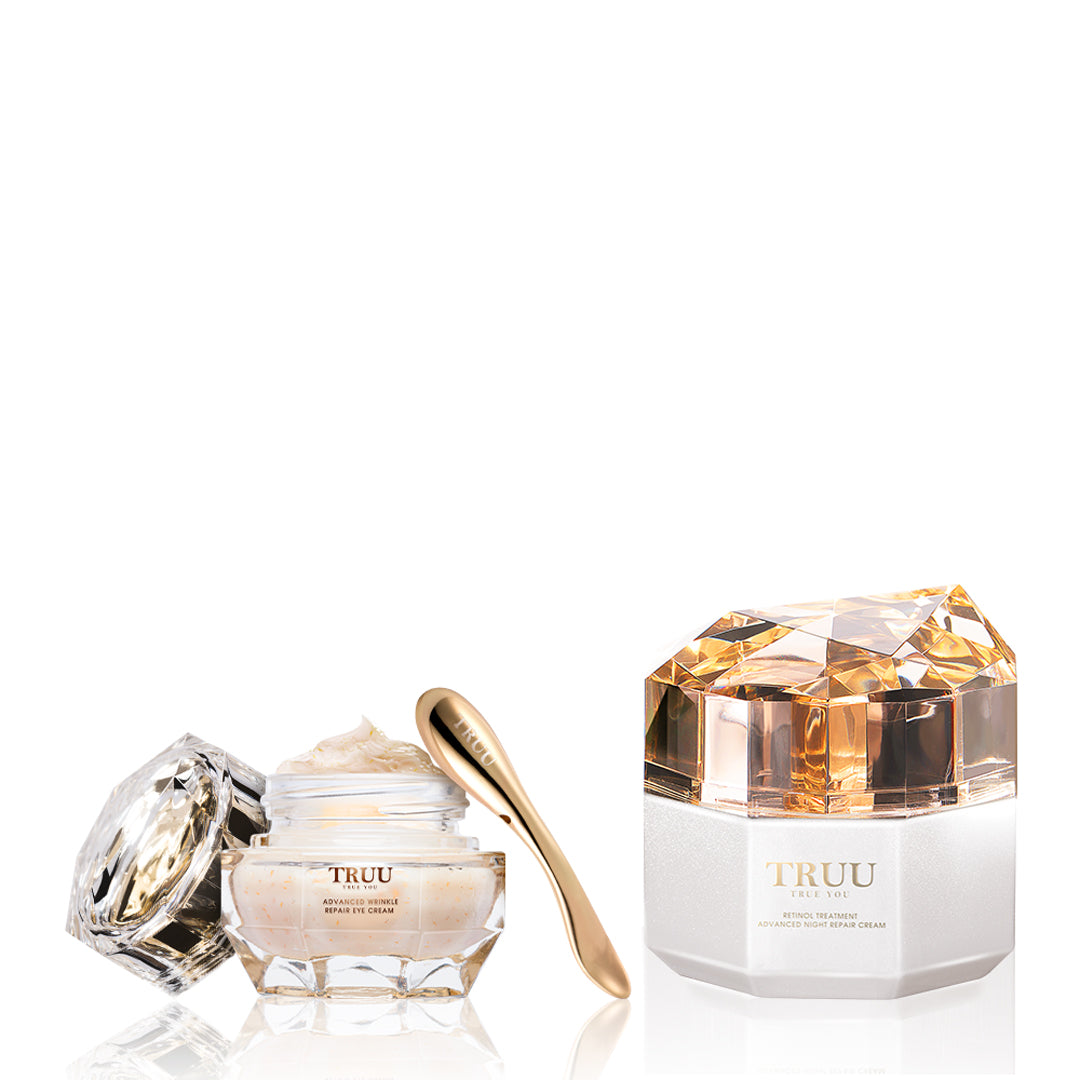 TRUU Luxe Gold Peptide Firming Eye Cream + Youth Regenerating Cream