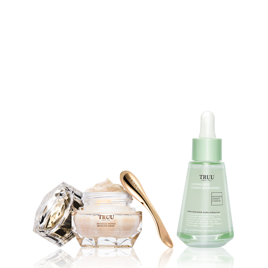 Luxe Gold Peptide Firming Eye Cream + (Repair Essence / Whitening Corrector / Soothing Essence / Copper Peptide Hyaluronic / Advanced Copper) Pick One