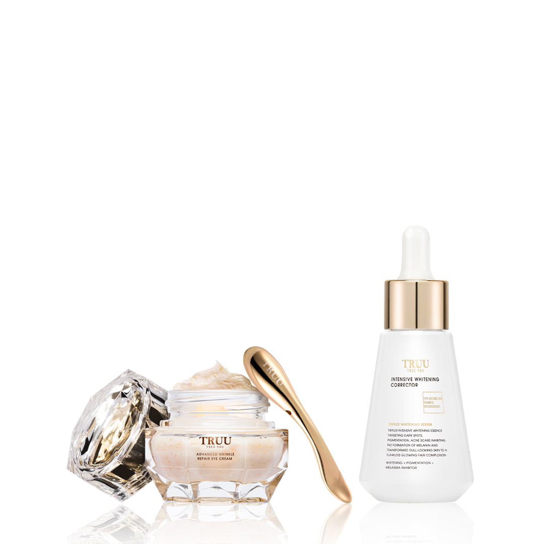 Luxe Gold Peptide Firming Eye Cream + (Repair Essence / Whitening Corrector / Soothing Essence / Copper Peptide Hyaluronic / Advanced Copper) Pick One