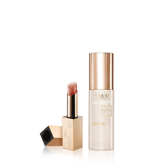 TRUU Intimate Probiotics Freshness Spray + Intense Moisture Repair Lip Balm