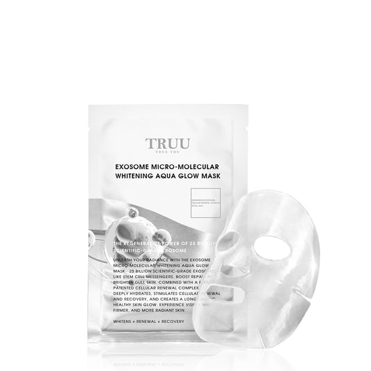 TRUU Exosome Micro-Molecular Whitening Aqua Glow Mask x50 | New Year Sale