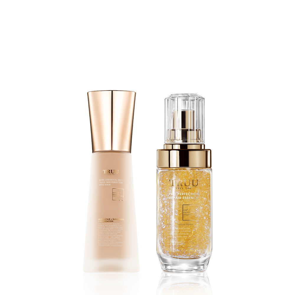 TRUU Ultra Luxe Royal Jelly Tinted Skin Perfector Set Bundle