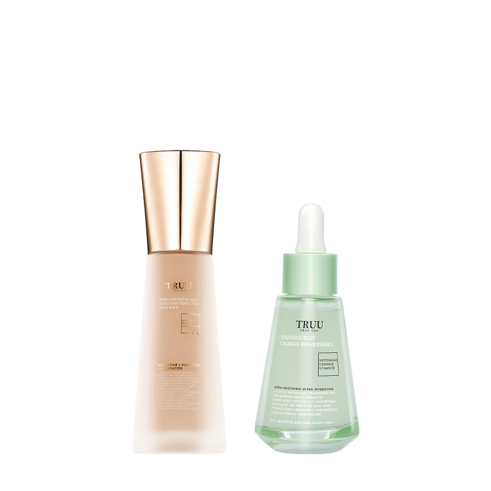 TRUU Ultra Luxe Royal Jelly Tinted Skin Perfector SPF50★★★ + 5 types of Essence Pick One