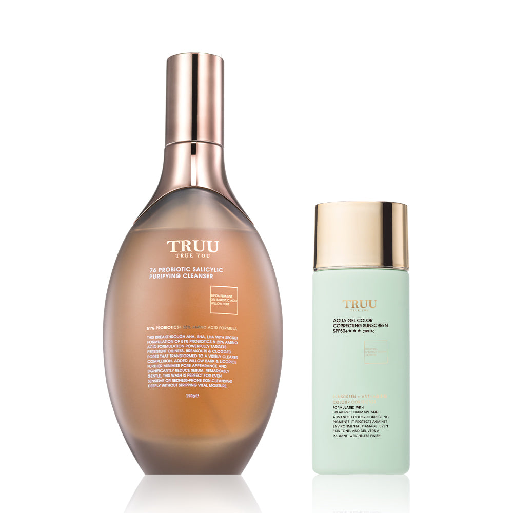 TRUU 76 Probiotic Salicylic Purifying Cleanser Bundle Set