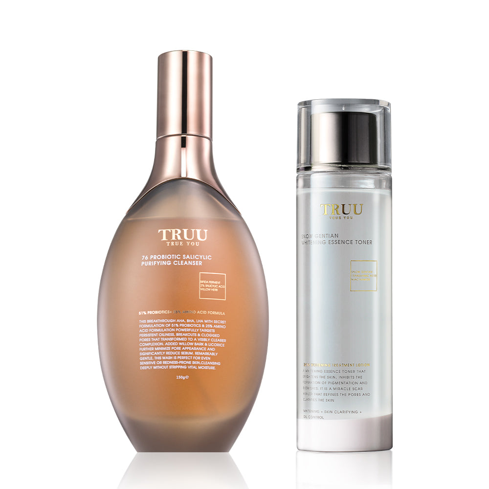 TRUU 76 Probiotic Salicylic Purifying Cleanser Bundle Set