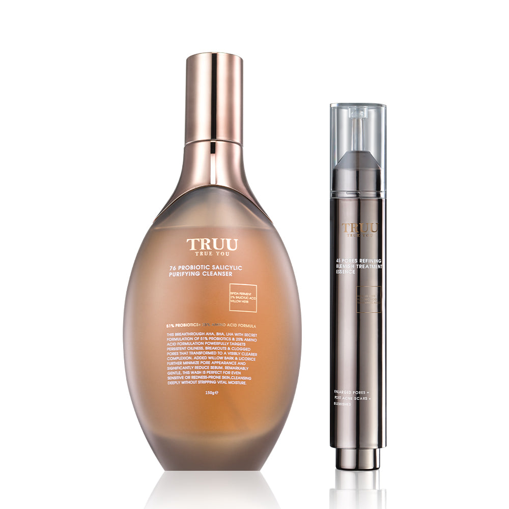 TRUU 76 Probiotic Salicylic Purifying Cleanser Bundle Set
