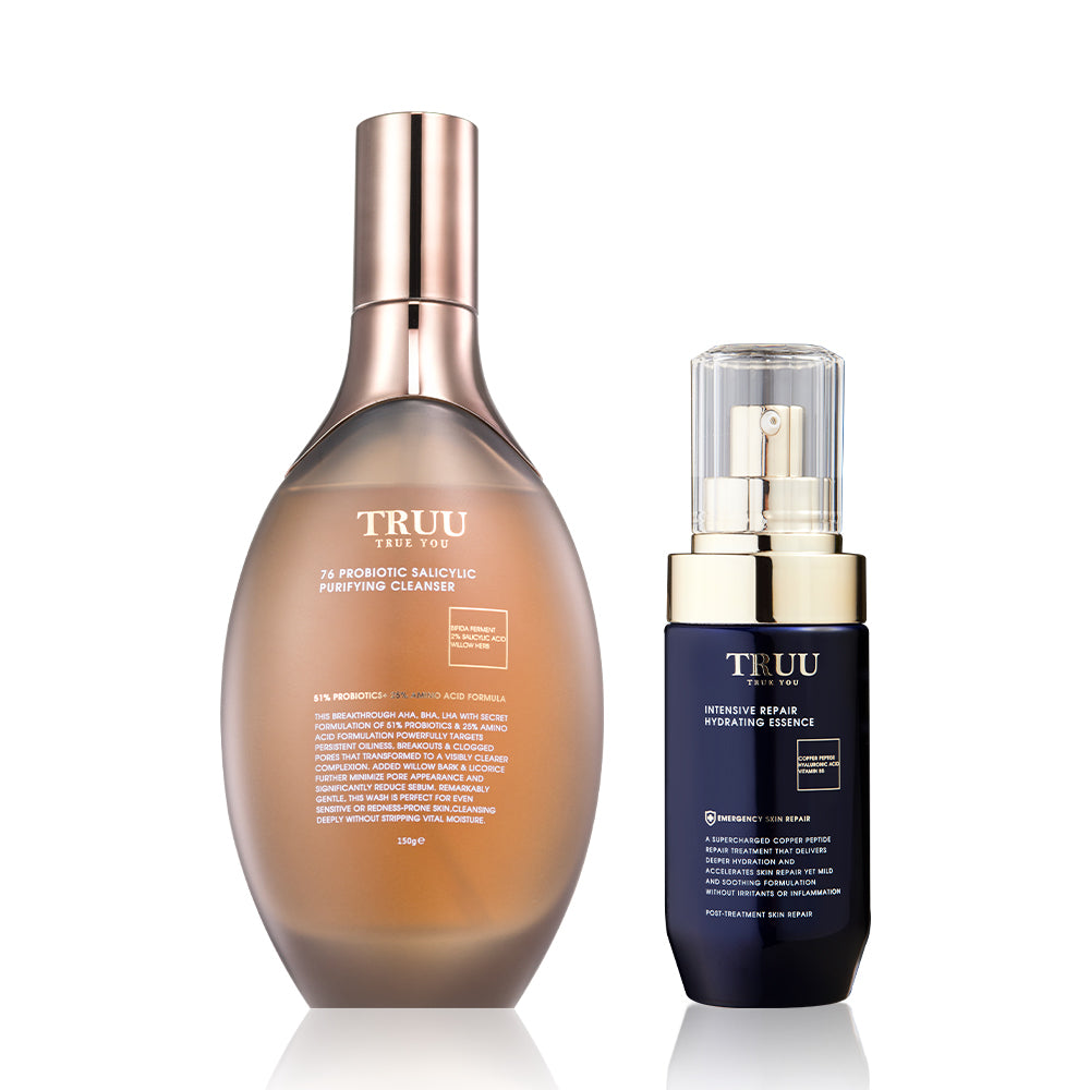 TRUU 76 Probiotic Salicylic Purifying Cleanser + Essence (Pick One)