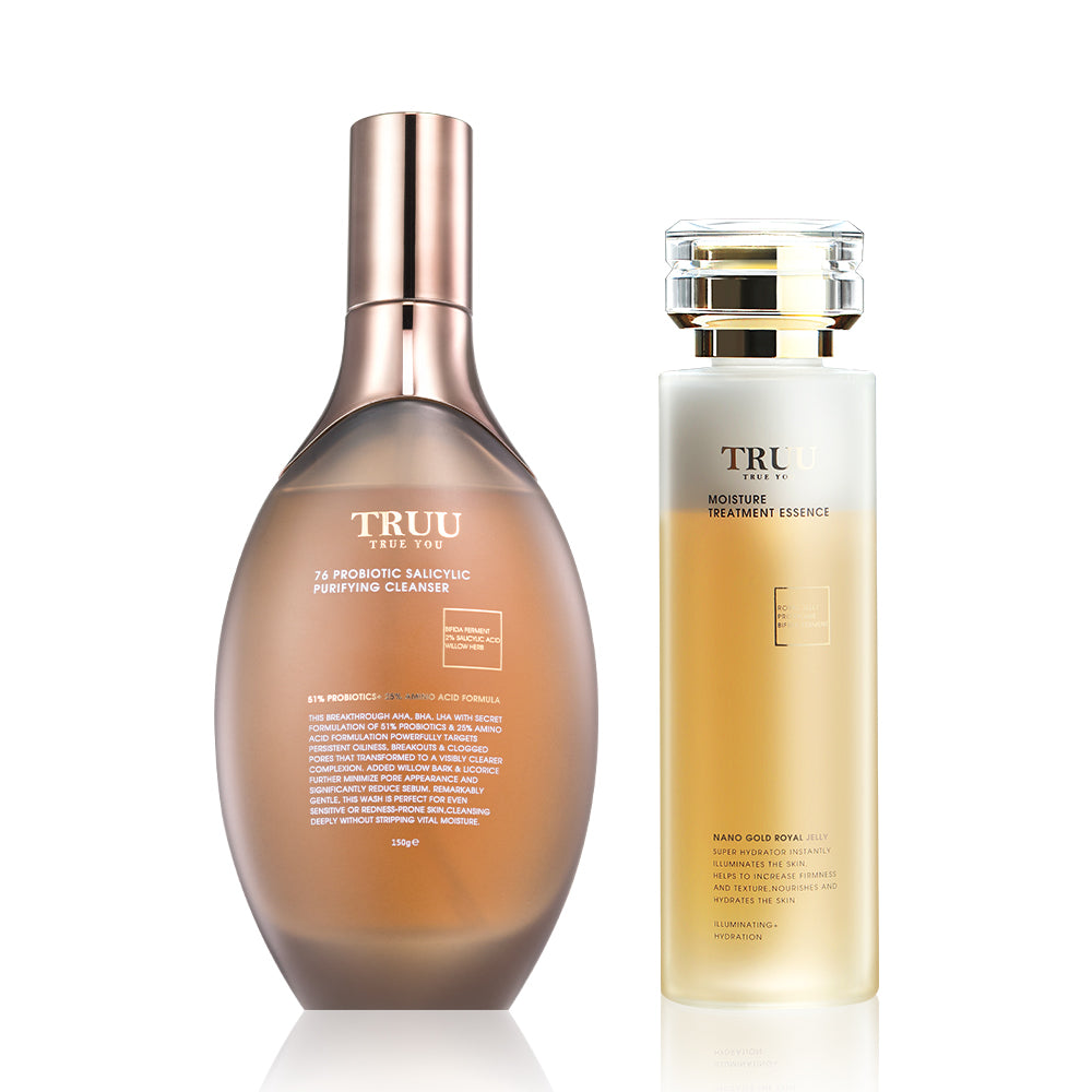 TRUU 76 Probiotic Salicylic Purifying Cleanser Bundle Set