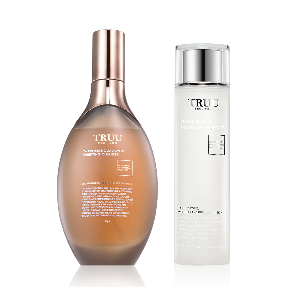 TRUU 76 Probiotic Salicylic Purifying Cleanser Bundle Set