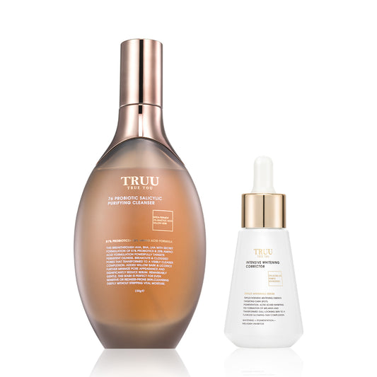 TRUU 76 Probiotic Salicylic Purifying Cleanser + Six types of Essence (Pick One)