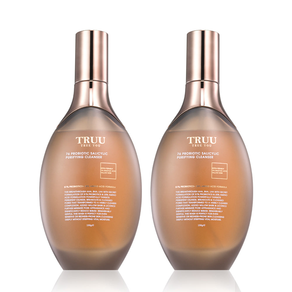 TRUU 76 Probiotic Salicylic Purifying Cleanser 150ML x2