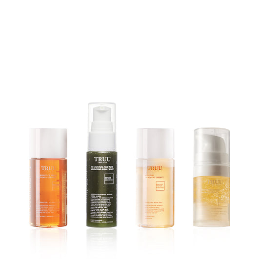 TRUU 76 Cleanser -30g + Treatment Essence -30ml + (Bubble Mask -30ml) Pick one + Repair Essence -10ml