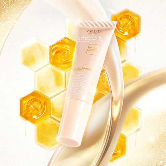 TRUU Ultra Luxe Royal Jelly Tinted Skin Perfector SPF50★★★ -10ml Travel Size | Add-on Deal