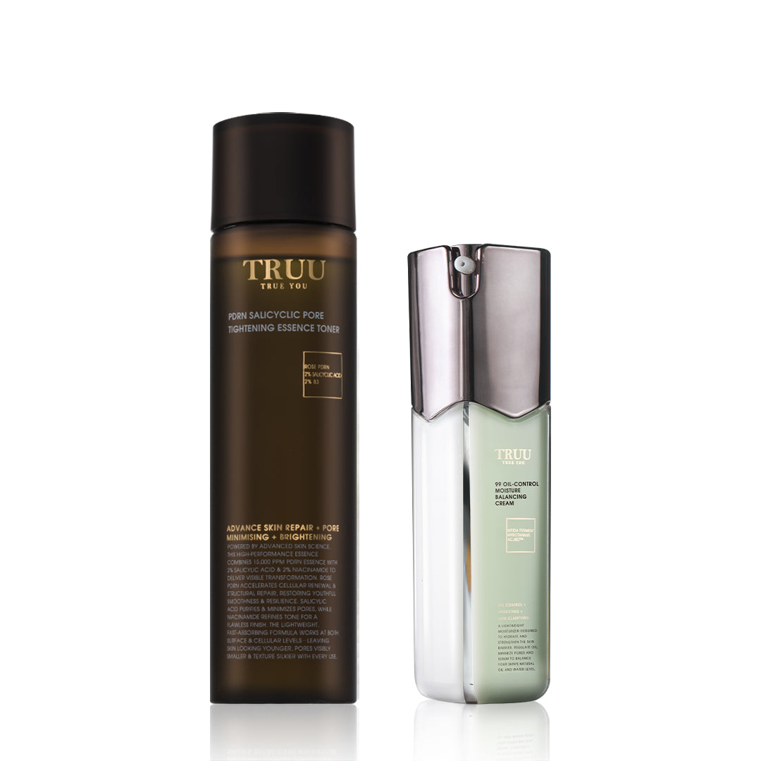 TRUU PDRN Salicyclic Pore Tightening Essence Toner Bundle Set