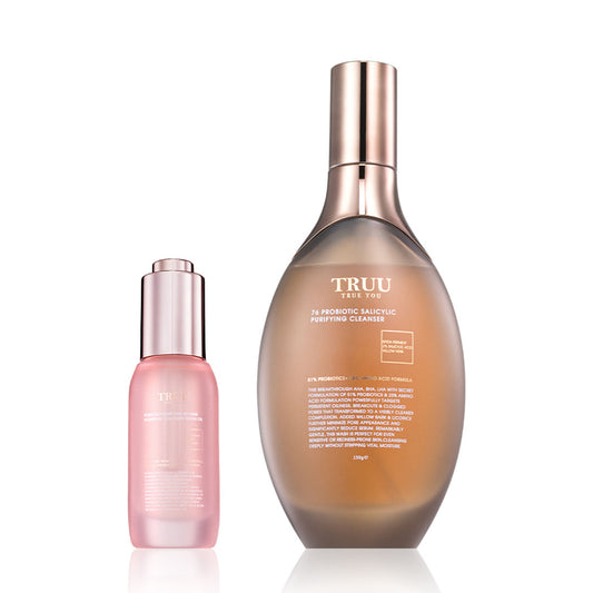 TRUU PDRN Exosome Time-Reverse Plumping Collagen Serum Oil + (76 Amino Purifying Cleanser / 76 Salicylic Purifying Cleanser) Pick one
