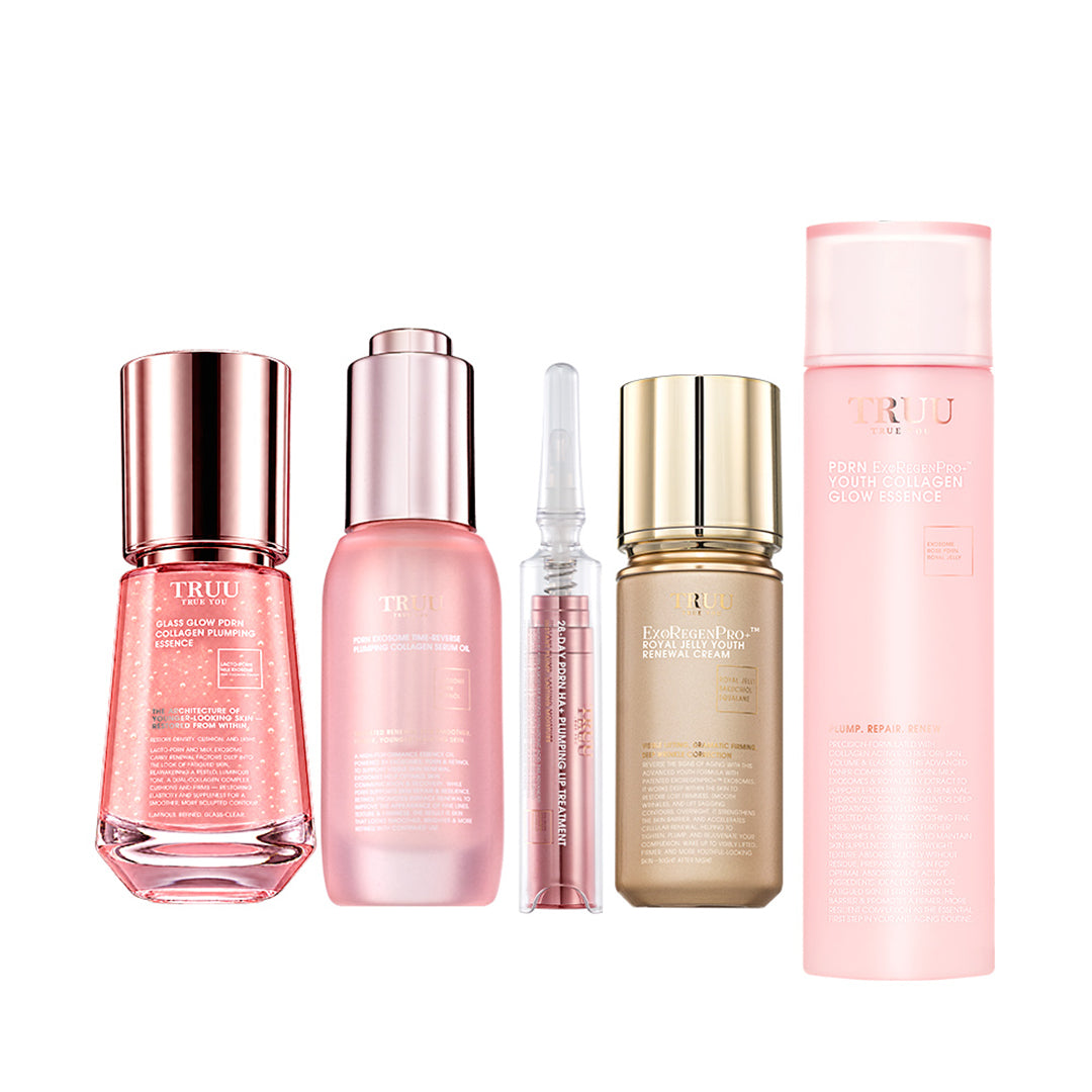 TRUU Glass Glow PDRN Collagen Plumping Essence Bundle Set (Preorder End Nov)