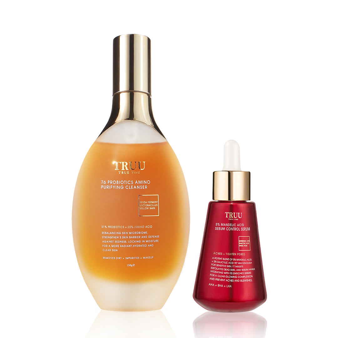 TRUU 5% Mandelic Acid Serum + 76 Cleanser