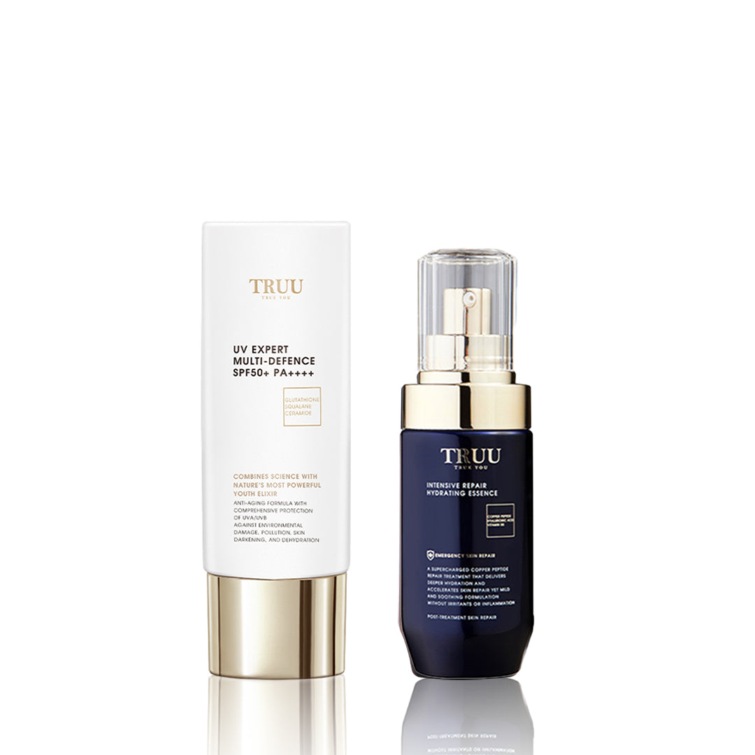 TRUU UV Expert Multi-Defence Aqua Fluid + Hydrating Repair Essence