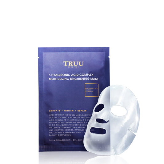 TRUU 5 Hyaluronic Acid Complex Moisturizing and Brightening Mask 1pc
