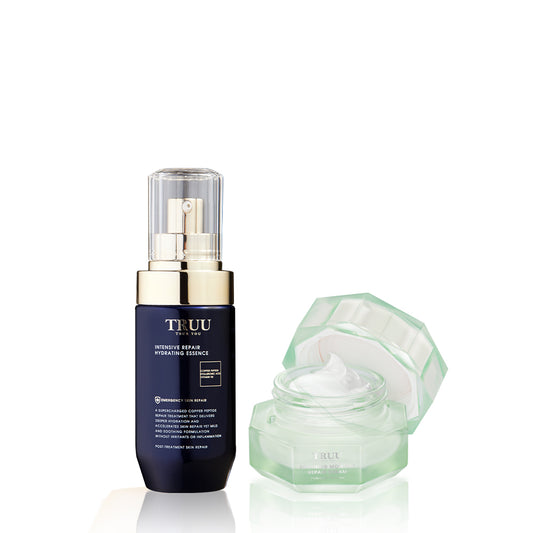TRUU Soothing Moisture Repair Cream + (Repair Essence / Hydrating Essence / Copper Peptide Serum / Pore Essence / Whitening Ampoule) Pick One
