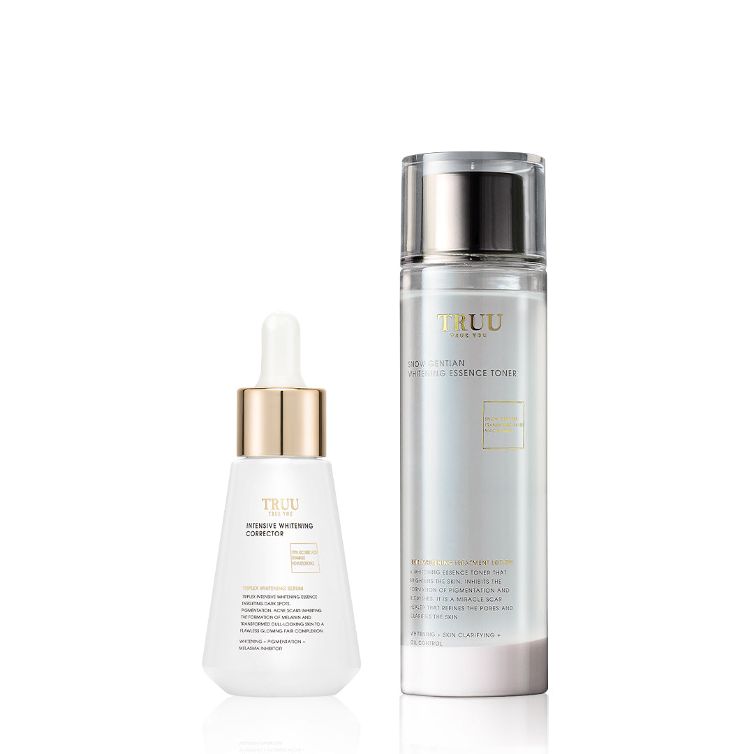 TRUU Snow Gentian Whitening Essence Toner + Whitening Essence
