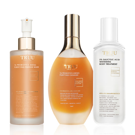TRUU 76 Cleanser + Body Treatment (76 Body Treatment or 2% Salicylic Acid Body Treatment) + 76 Feminine Wash