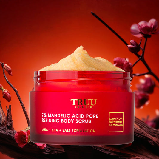 TRUU 7% Mandelic Acid Pore Refining Body Scrub-70G Travel Size | Mid Year Upsized Deal