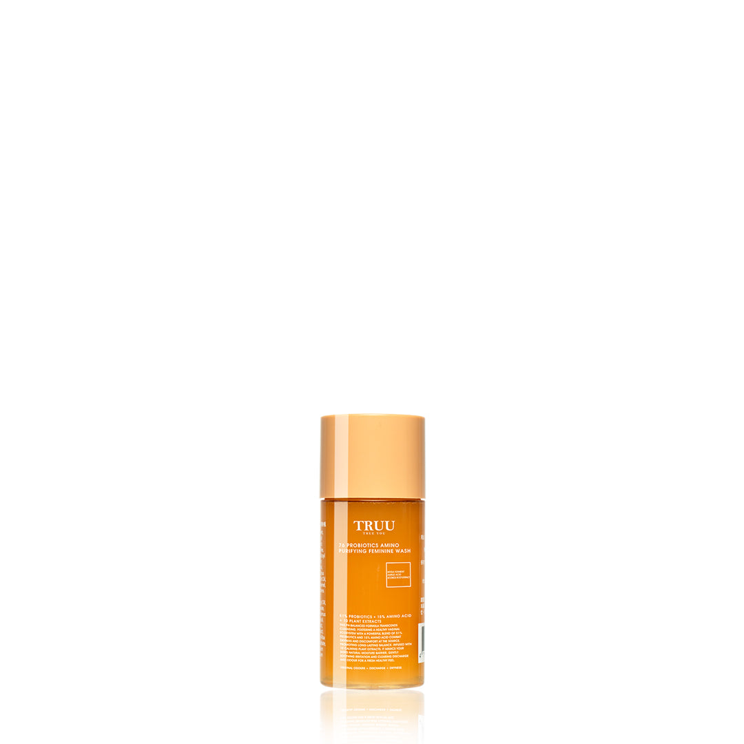 TRUU 76 Probiotics Amino Purifying Feminine Wash 30G Saiz Perjalanan