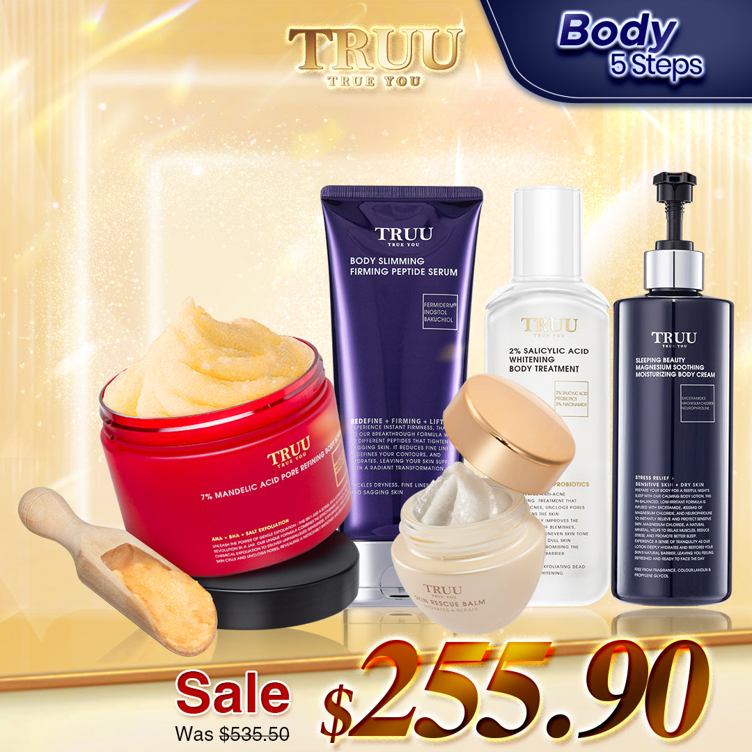TRUU 76 Feminine Wash + 7% Body Scrub + Body Treatment