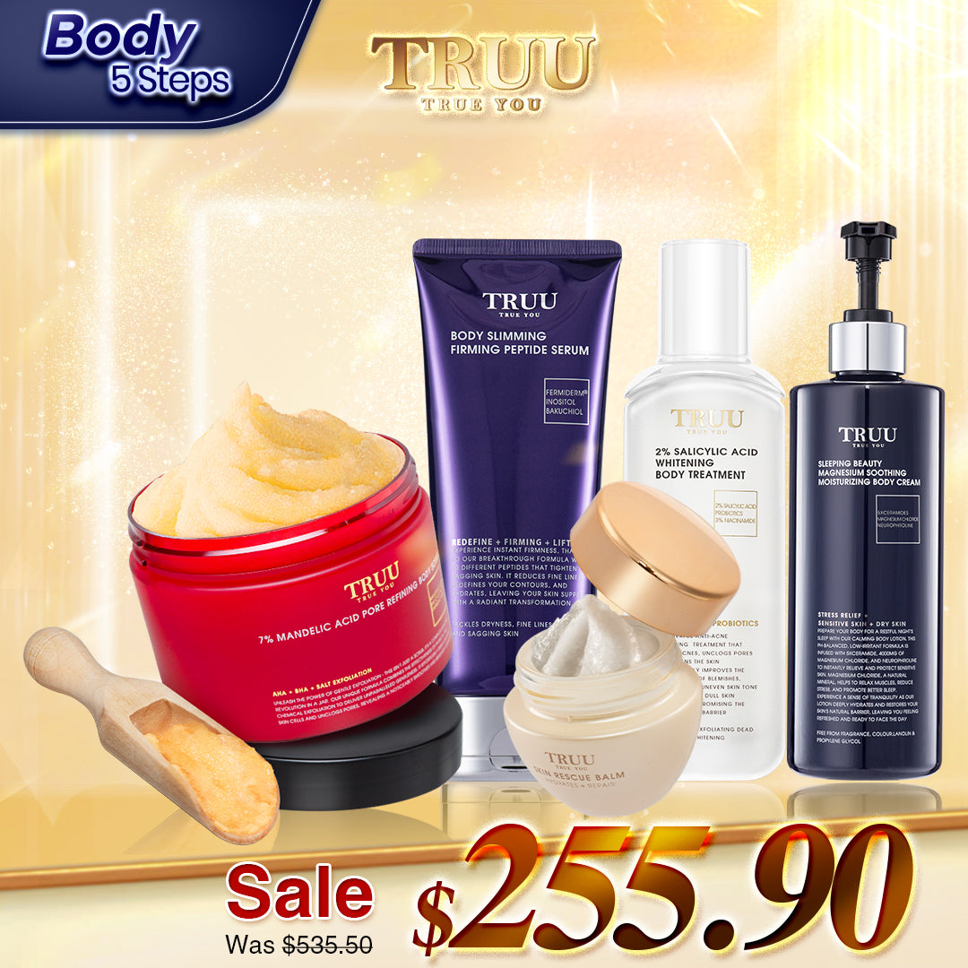 TRUU 76 Feminine Wash + 7% Body Scrub + Body Treatment