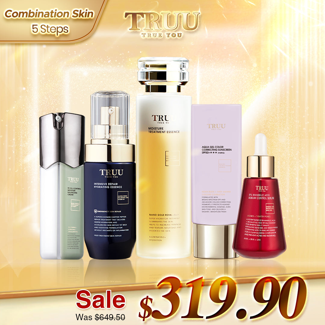 TRUU 76 Cleanser + Hydrating Repair Essence + 99 Balancing Cream