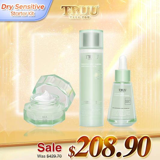 TRUU 76 Cleanser + Calming Soothing Lotion + Repair Cream