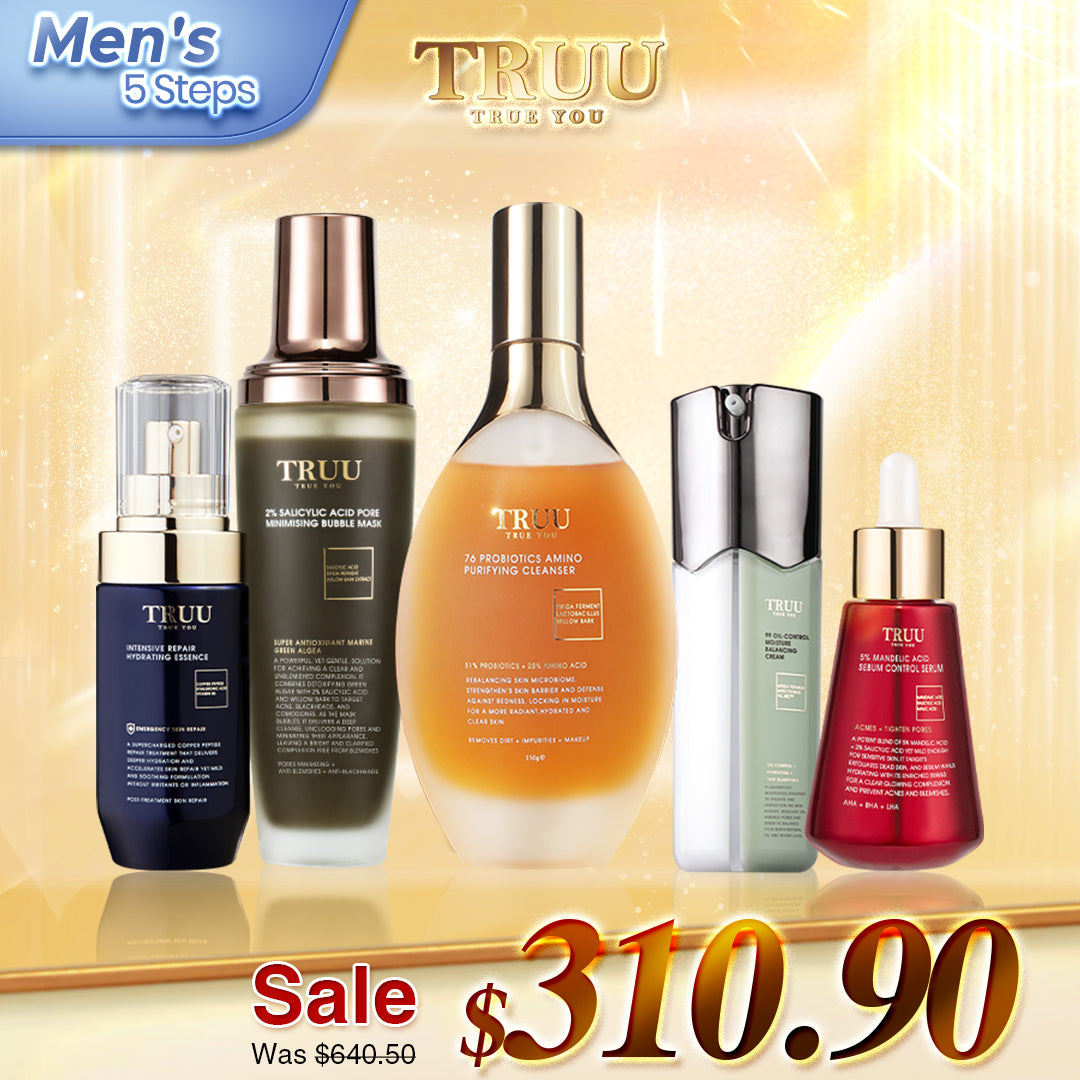 TRUU 76 Cleanser + 2% Bubble Mask + 99 Balancing Cream