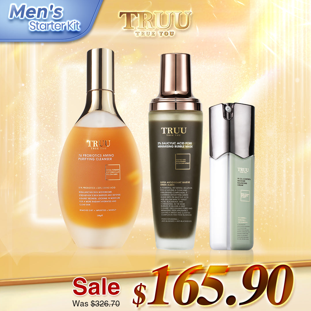 TRUU 76 Cleanser + 2% Bubble Mask + 99 Balancing Cream