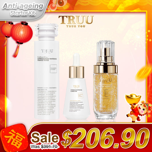[Anti-ageing] TRUU Whitening Essence Toner + Whitening Dark Spot Corrector + Repair Essence