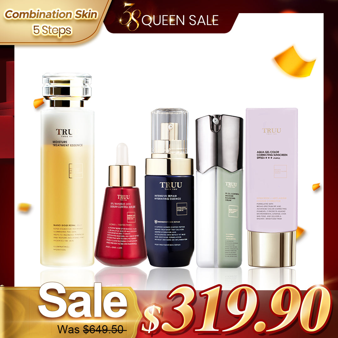 [Kulit Kombinasi] Pencuci Muka TRUU 76 + Esen Pembaikan Hidrat + Krim Penyeimbang 99