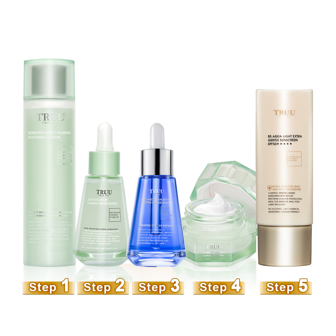 [Dry Sensitive] TRUU 76 Cleanser + Calming Soothing Lotion + Repair Cream