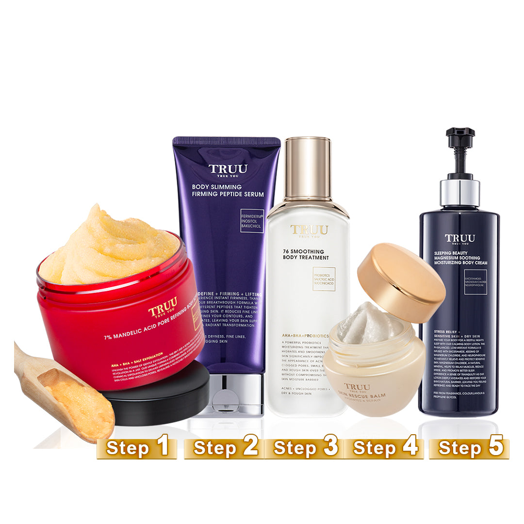 [Body] TRUU 7% Body Scrub + Body Treatment + 76 Feminine Wash