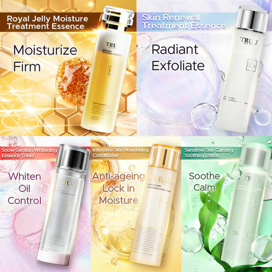 TRUU Toner (Royal Jelly Toner / Whitening Essence Toner / Sensitive Skin Calming Lotion / Skin Reneval Treatment Essence / Intensive Skin Nourishing Conditioner ) Pilih satu