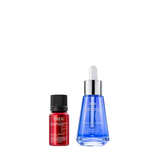 TRUU 24.5 Vitamin C Whitening Treatment Ampoule + Copper Peptide Serum