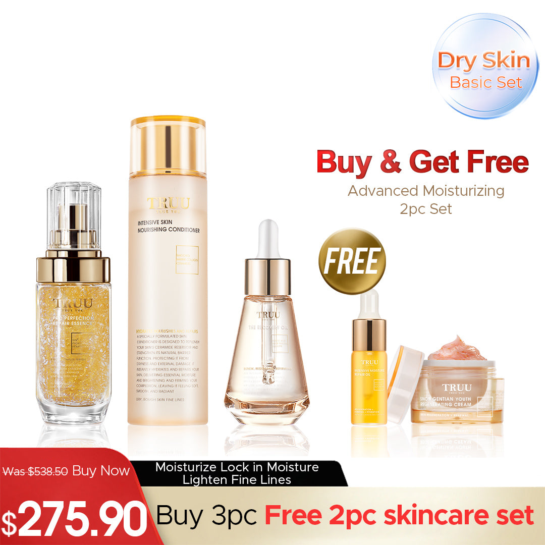 TRUU Intensive Skin Nourishing Conditioner + Repair Essence + The Recovery Oil【FREE】Youth Cream -10g + Intensive Moisture Repair Oil -5g