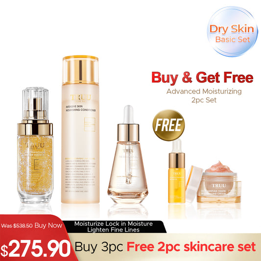 TRUU Intensive Skin Nourishing Conditioner + Repair Essence + The Recovery Oil【FREE】Youth Cream -10g + Intensive Moisture Repair Oil -5g