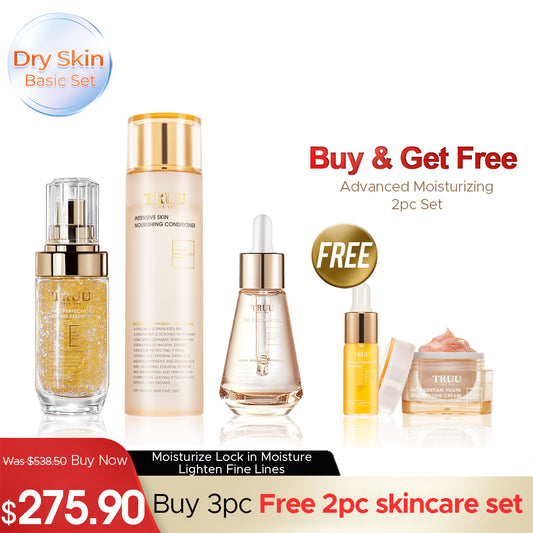TRUU Intensive Skin Nourishing Conditioner + Repair Essence + The Recovery Oil【FREE】Youth Cream -10g + Intensive Moisture Repair Oil -5g