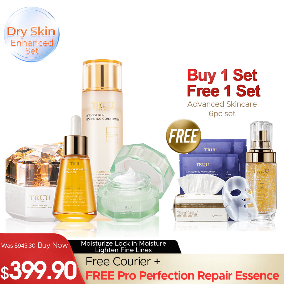 TRUU Intensive Skin Nourishing Conditioner + Repair Essence + The Recovery Oil【FREE】Youth Cream -10g + Intensive Moisture Repair Oil -5g